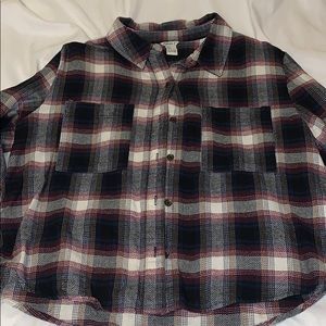 Forever 21 Cropped Flannel